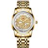 RORIOS Moda Orologio Uomo Al Quarzo Orologio Cinturino in Acciaio Inox Luminosi Orologi da Polso Impermeabile Business Orologio da Uomo