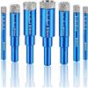 kajkey® punte diamantate gres porcellanato, 7 pezzi, punte per granito, Punte Trapano Diamantate, trapano, per Gres Porcellanato, Piastrelle, Vetro, Ceramica, Pietra, diamante fine Drill Bit