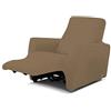 CapitanCasa Copripoltrona Antimacchia Relax Lounge Genius Reclinabile Elasticizzata Tinta Unita Poltrona Tortora 1019