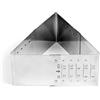 Hostelnovo Stampo regolabile triangolare, utensile da cucina, in acciaio inox, dimensioni: 8-12 cm