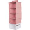 osama home PANTONE - Organizer Armadio Salvaspazio da Appendere 5 Scomparti Abiti e Accessori, Organizzatore Armadio Verticale Pieghevole, Divisori per Armadio Interno Portaoggetti e Vestiti 84x30x30 cm