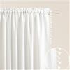 ROOM99 Tenda con arricciatura Lara 140 x 250 cm larghezza x altezza tenda moderna Curtain soggiorno camera da letto Ecru
