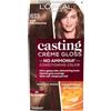 L'Oréal Casting Crème Gloss 613 Tinte capilar semi permanente marrón moca helado, paquete de 3