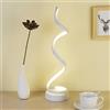 Mengjay Lampada da tavolo LED Dimmerabile Lampada da tavolo a 3 colori Lampada da tavolo Eye-Friendly Lampada da comodino Luce di lettura per lettori (Bianco)