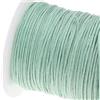 Perlin Nastro di cera da 1 mm, filo di cotone cerato, per gioielli, cordini di cera, filo macramè, filo di cera, 75 m, per la creazione di gioielli, bracciali (verde menta)