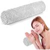 Wapasezyar Cuscino cervicale con rivestimento, 11 x 45 cm, cuscino da viaggio con memory foam, peluche a pois, lavabile, per alleviare il dolore al collo, per casa, ufficio, viaggi, yoga, cilindro