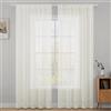 MIULEE Tende Trasparenti Con Passanti Morbidi Finestre per Salotto Eleganti Soggiorno per Camera da Letto e Tende Cameretta Bambini 2 Pannelli 140x290cm Avario