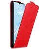 Cadorabo Custodia per Huawei P30 PRO in ROSSO MELA - Protezione in Stile Flip con Chiusura Magnetica - Case Cover Wallet Book Etui