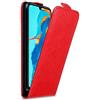 Cadorabo Custodia per Huawei P30 LITE in ROSSO MELA - Protezione in Stile Flip con Chiusura Magnetica - Case Cover Wallet Book Etui