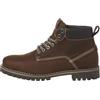 JACK & JONES Jfwqueensway-Stivale in Pelle, Stivaletti Stringati Uomo, Marrone Brandy, 45 EU