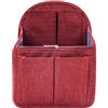 Soyizom Inserto per Organizer per Zaino in Nylon, Zaino Borsa Universale a Tracolla, Rosso