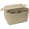 Soyizom Felt Bag Organizer Insert Bag in Bag per Tote Bag Con 2 confezioni Misura in Neonoe e altre Borse a secchiello-Beige
