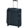 R Roncato Trolley Morbido Bagaglio da Cabina 55cm 2 Ruote Serie One Way Colore Blu Navy