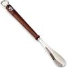 NKlaus 46cm calzascarpe lungo in ottone argento con manico in legno calzascarpe stabile 11795
