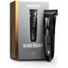 Manscaped Refining The Gentleman Tagliabarba di precisione MANSCAPED® The Beard Hedger®, rotella a 20 lame regolabili in lunghezza, lama in acciaio inossidabile per rifinire i peli del viso, tagliacapelli impermeabile senza fili
