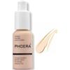 Phoera Aquapurity Phoera® - Fondotinta a copertura completa, morbido, opaco, controllo dell'olio, correttore, 30 ml, crema impeccabile, liscia, a lunga durata, 24 ore (porcellana F101)