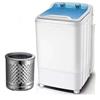 AYUE Lavatrice portatile per una vasca con cestello di scarico Mini - Capacità di lavaggio di 7 kg Potenza di lavaggio 400 W per appartamenti, campeggio, camera da letto, blu