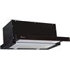 Gurari GCH B 135 BL cappa aspirante da incasso a schermo piatto 60cm 1000m³/h Nero tubo flessibile