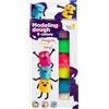 Genio Kids Pongo per Bambini Set di 6 Pezzi di Morbida Pasta Modellabile per 2 3 4 Anni - Plastilina, Composizione Naturale, Non Tossica - Back to School - Produzione EU
