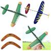 Zodors 2PCS Boomerang a Forma di V 2PCS Aeromodello Aliante per Bambini Manuale Alianti Bambini Aereo Outdoor Ritorno Boomerang Lancio A Mano Aereo Giochi all Aperto Giocattolo Sportivo