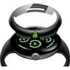 Misxi 2 Pezzi PC Cover Protezione in Vetro Temperato Compatibile con Google Pixel Watch 3 45mm, Pellicola Facile Installazione Leggera Ultra-sottile per Pixel Watch 3, Nero