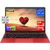 NOTODD PC Portatile Computer Portatile Laptop Celeron N4020 (fino a 2.8 GHz), Win 11 Notebook 14 Pollici con 6GB+256GB SSD Expansion 1TB 5G WiFi, BT4.2 Supporto Mouse Wireless & Protezione Tastiera -Rosso