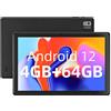 SGIN Tablet 10.1 Pollici 4GB RAM 64GB ROM, Android 11 Octa-Core 2.0GHz Tablet, 1280 * 800 IPS HD, 2MP + 5MP Fotocamera, 5000 mAh, WiFi, TF Espandibile fino a 128GB