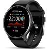 kieyeeno Smartwatch da uomo e donna con chiamata Wireless, IP67 impermeabile da collegare multifunzione Smartwatch 1.3 touch screen, cardiofrequenzimetro 8 modalità sport per Android iOS Nero