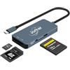 Jorkar Lettore di schede CFexpress tipo B, 3 in 1 CF Express tipo B & SD & Micro SD TF, USB C Lettore di Schede di Fotocamera per Nikon Canon Panasonic (non per XQD)