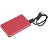 Dilwe SSD portatile portatile, unità a stato solido esterna USB 3.0, disco rigido veloce senza rumore, disco rigido a stato solido rosso per 98SE/ME/2000/XP/Vista/WIN7/WIN8(250 GB)