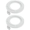 VGOL 2 Pezzi Tappo di Copertura per Bobina di Decespugliatore 79,3x23,7mm Compatibile con Stihl FSE52 FSA57 FSA30 Tosaerba Compatibile con Stihl AutoCut C 3-2 Bobina di Testa Filettata Bianco