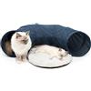 Catit Vesper Tunnel con letto per gatti, blu, 68 x 97 x 28 cm