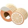 Dehner Casetta per roditori per criceti/roditori/Topi, ca. 23 x 14 x 9 cm, in Legno di Pino/Compensato Certificato FSC®, Arancione/Naturale