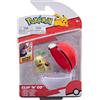 Pokémon PKW2662 Clip'n'Go Pokéball - Chelast & Pokéball ufficiale Poké ball con statuetta dettagliata da 5 cm