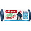 alfapac - 15 sacchetti per la spazzatura 30 l con legame scorrevole ultra resistente - fabbricati in Francia - Bimateriale riciclato e vegetale