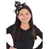 Amscan 847515-55 - Cerchietto per bambini con ragno glitterato, taglia unica per bambini, nero-viola-verde, divertente ragno con glitter, tulle e nastri decorativi, Halloween, carnevale, costume