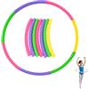Hyacinthy Hula - Cerchio per bambini, in plastica, a 7 sezioni, 60 cm, rimovibile, per fitness, attrezzature da ginnastica per bambini dai 3 ai 5 anni, per addestramento di animali domestici, danza,