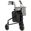 TERMIGEA DEAMBULATORE ROLLATOR - 3 RUOTE - ALTEZZA REGOLABILE - Blu - Adulti