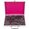 vinnyooc Hot Stone - Set di 18 pietre massaggianti, con kit di riscaldamento, temperatura 140 - 158 ℉, massaggiatore per trattamenti termali
