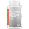 WORLD'S FOOD NUTRITION WFN Approved Magnesium Complesso - 270 capsule vegane - Con bisglicinato di magnesio e citrato di magnesio - 400 mg di magnesio elementare in dosi elevate - Prodotto e testato in Germania