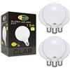 CLAR - Lampadine Grandi A Palla, Lampadina Led E27 Sfera Grande, Globo LED 15W E27, Luce Fredda 6000ºK (Pack 6)