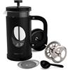 bonVIVO French Press 1000ml Vetro Borosilicato e Acciaio Inox