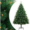 vidaXL Albero di Natale Artificiale Incernierato con Base 240 cm