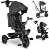 Lionelo Triciclo 2 in 1 Passeggino 1,5 Anni a 25 Kg Grey Stone - Kori