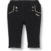 Chicco Pantaloni Lunghi in Caldo Cotone Casual, Nero, 74 Bimba