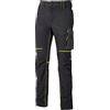 U-POWER DON'T WORRY... BE HAPPY! U-Power World, Pantaloni Cargo Slim Fit, con Multi Tasche Frontali e Laterali, Pantaloni Comodi ed Estensibili, con Bottone Frontale, Tessuto Traspirante (BLACK CARBON_L)