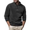 CXKOLD Maglione Uomo Invernale Collo Alto Maglietta Calcio Uomo Felpa Cotone Uomo con Zip Nera e Gialla Maglia Uomo Cashmere Felpa in Pile Uomo Maglione Uomo Misto Lana Girocollo Maglioni Uomo Taglie