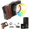 COLBOR Wonder W100R 100W RGB Luce Video Portatile 345g Illuminazione Continua Controllo APP con DC/Tipo C per Interni ed Esterni Filming Interviste Live Streaming, Luce-Video-Fotografia-LED-RGB