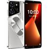 MsMga Smartphone economico, 16GB ROM (scalabile fino a 128GB), display IPS da 5.0 pollici, sistema operativo Android 9.0, doppia fotocamera Dual SIM, ID viso 3G Telefoni cellulari (Pova5pro-Silvery)