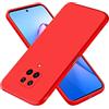 EASSGU Custodia per Redmi Note 9S / Note 9 Pro (6.67 Inches), Cover Morbida in Silicone TPU - Rosso Cina